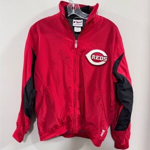 Boy's Majestic Cincinnati Reds Baseball Authentic Jacket. Size Large